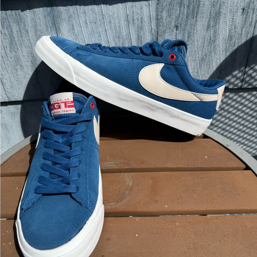 nike sb zoom blazer low pro gt court blue DC7695-403 suede low top sneaker 10